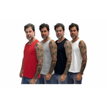 Imagem de Regata Masculina KIT 4 Peças - ALLBOY, Regata, Kit, P