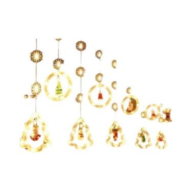 Imagem de Luzes De Cortina LED Do Papai Noel Para Natal Com Controle Remoto, 10 