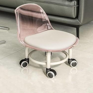 Imagem de Banqueta Portátil para Viagens – Leve, Compacta e Resistente, Suporta 80kg, Ideal para Eventos, Pesca e Espera em Pé(Rosa)