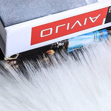 Imagem de Tapete Redondo de Lã Imitation Europeu Macio Quente e Confortável para Lado Cama Sala Estar Decoração Casa Forro Camurça Falsa Fácil Limpar Respirável