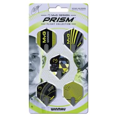 Imagem de Winmau - Michael Van Gerwen MvG Flight Collection - Dardos Flights 5 conjuntos por pacote (total de 38,1 cm) extragrosso 100 mícrons - Jogos de dardos de forma padrão - Acessórios profissionais de