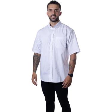 Imagem de Camisa Social Uniforme Cannes Manga Curta Branco,  PP