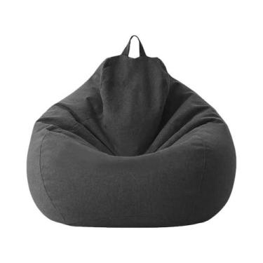 Imagem de Capa Grande De Algodão E Linho Para Puff, Cadeira De Canto, Poltrona P