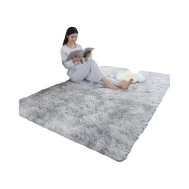 Imagem de Tapete Grande E Macio Para Quarto Infantil Em Cores Arco-Íris, Tapete 