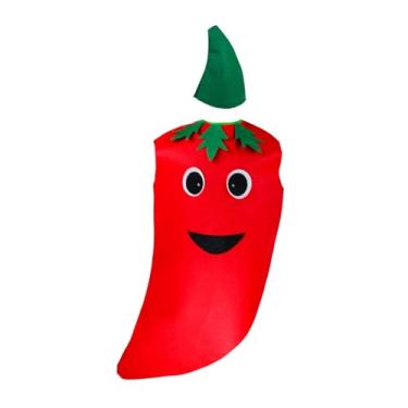 Imagem de Wzmzjy Fantasia de Vegetal para Cosplay, Roupa Divertida para Bailes de Máscaras, Pimenta