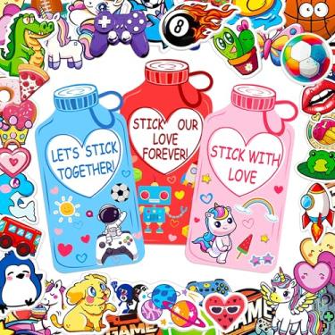 Imagem de MUKOSEL Valentines Day Cards for Kids School, 48 Sets Valentines Gifts for Kids Classroom, Valentine Exchange for Boys Girls Classroom School Party Favor