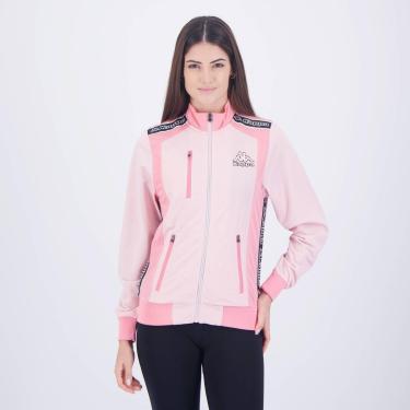 Imagem de Jaqueta Kappa Trilobal Sport Wess Feminina Rosa-Feminino