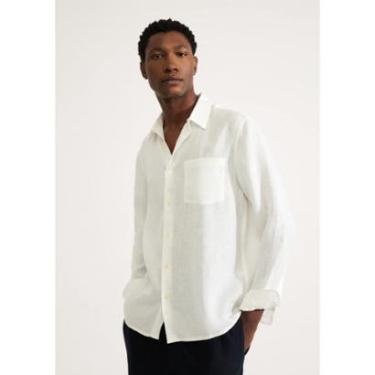 Imagem de Camisa Masculina Manga Longa Em Linho-Masculino
