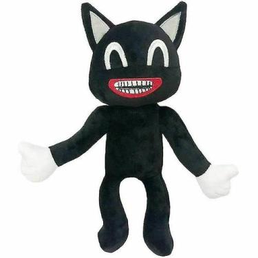 Imagem de Boneca de pelúcia de pelúcia Cartoon Cat Black de 30 cm para crianças 
