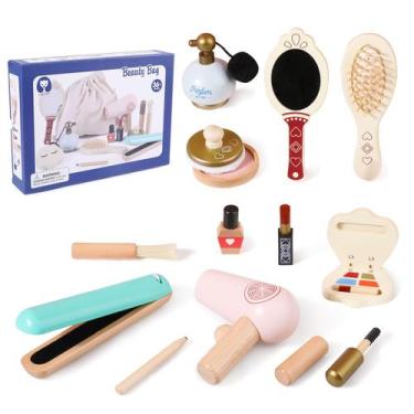 Imagem de Conjunto de brinquedos de maquiagem OESSUF Kids para menina com espelh