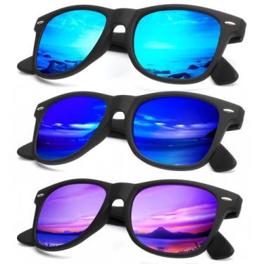 Imagem de Óculos de sol KALIYADI com acabamento fosco polarizado com bloqueio UV