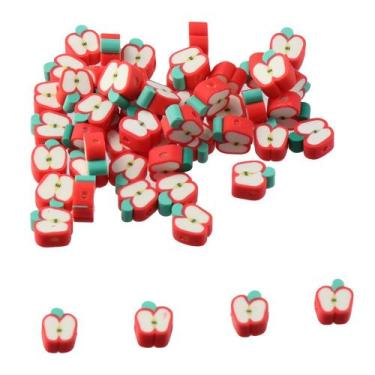 Imagem de Cuentas de Arcilla Polimérica HomeSoGood en Forma de Manzana 200 Pieza