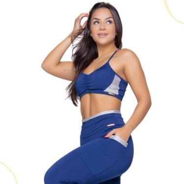 Imagem de Top Fitness Academia Feminino Alça Fina Com Bojo Removível - C&M Fitne