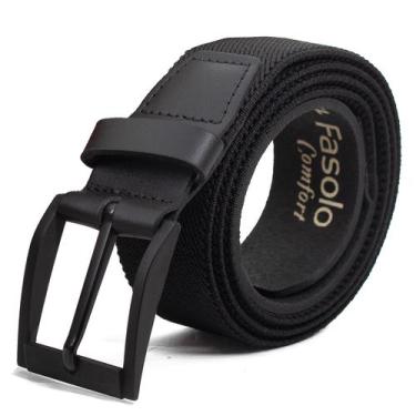 Imagem de Cinto Masculino Fasolo Conforto Casual Couro Elástico Esportivo em Plá