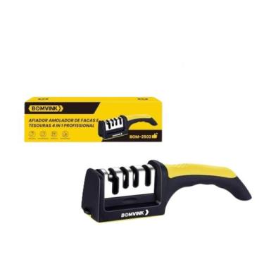 Imagem de Afiador Amolador Facas/Tesouras 4 Em 1 Profissional Bomvink