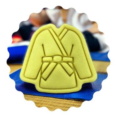 Imagem de Cortador Biscoito Esporte Judô Jiu-Jitsu Karatê faixa - DOCEIMPRESSO, 