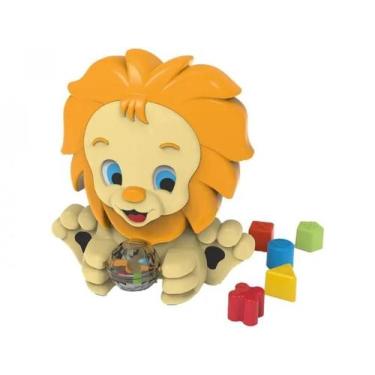 Imagem de Brinquedo Educativo Amigo Leão com Esfera Giratória - CALESITA