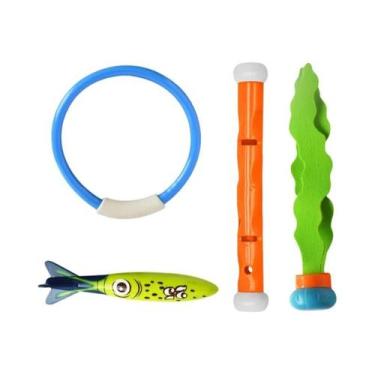 Imagem de Conjunto De Brinquedos Coloridos Para Mergulho Na Piscina De Verão, Ac