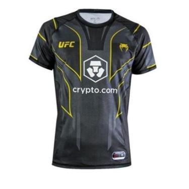 Imagem de Camiseta UFC Venum Oficial Fight Night Men's Walkout Jersey Gold-Masculino