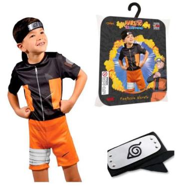 Imagem de Fantasia Naruto Masculina Infantil Com Bandana - Fantasias Carol NB, M