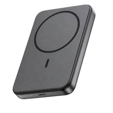 Imagem de Power Bank Magnético MDM para Celular com Carregamento sem Fio 5000 Mah Preto 1 Unidade