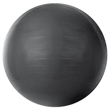 Imagem de Bola de Ginastica para Pilates 65cm Sistema Antiestouro PVC Antiderrapante Cinza Acte Sports