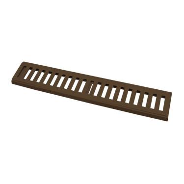 Imagem de Ralo Grelha Linear com Caixilho 7707GDA Captação de Águas Pluviais Carga 500kg Alumínio Fundido Marrom GDA Industria