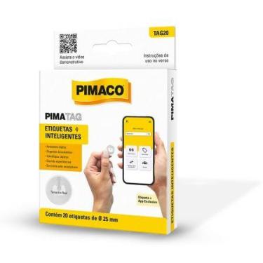 Imagem de Etiqueta inteligente Pimatag NFC TAG20 com 20 unidades - Pimaco