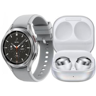 Imagem de Smartwatch Samsung Galaxy Watch4 Classic Bt  - 46Mm Prata + Fone De Ou