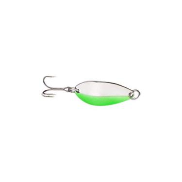 Imagem de Colher acme Little Cleo, Nickel Chartreuse Stripe, 3/4