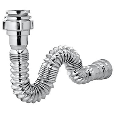 Imagem de Sifão Sanfonado Extensivo Universal Cromado - Pia Cuba Tanque Cor:cromado