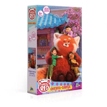 Imagem de Turning Red: Crescer é uma fera - Quebra-cabeça 100 peças - Toyster Brinquedos, multicolorido