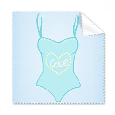 Imagem de Ilustration Azul Roupa de Banho Pano de Limpeza para Telefone, Limpeza de Óculos 5 peças