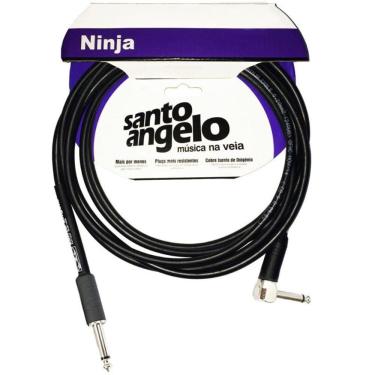 Imagem de Cabo Para Guitarra Violão Baixo Santo Angelo Ninja P10 L 6,10M