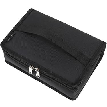 Imagem de FlowFly Lancheira térmica pequena isolada, bolsa flexível, mini caixa térmica, kit térmico para carregar refeições com alça para trabalho e escola, preta