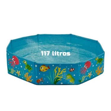 Imagem de Piscina Infantil Dobrável Com Bolsa De Transporte 117 Litros - Members