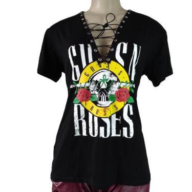 Imagem de Camiseta Baby Look Feminina Guns N' Roses - Camiseta Guns - Safira Roc