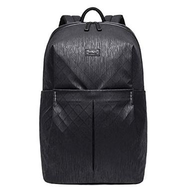 Imagem de Mochila casual durável, mochila para viagem e acampamento, mochila de pano Oxford para uso externo, mochila leve para escola universitária externa, preta