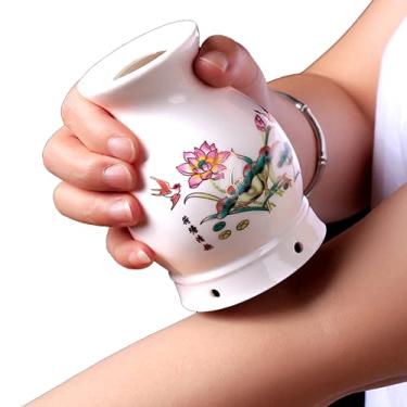 Imagem de Pote de moxabustão de cerâmica para moxa, caixa de moxa, artigo de absinto, ferramenta de rolo de mugwort