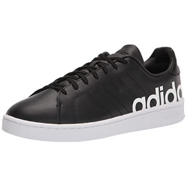 Imagem de adidas Tênis masculino de raquete Grand Court LTS, Preto/Preto/Branco, 10.5