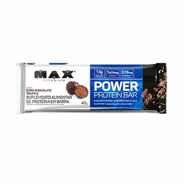 Imagem de Power Protein Bar - 1 unidade 41g Dark Chocolate Truffle - Max Titanium