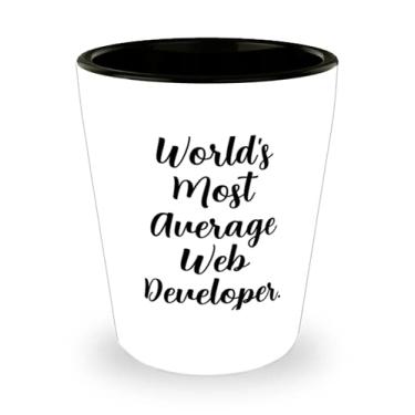 Imagem de Presentes engraçados para desenvolvedores da web, revelador web mais médio do mundo, presentes reutilizáveis de férias dos colegas