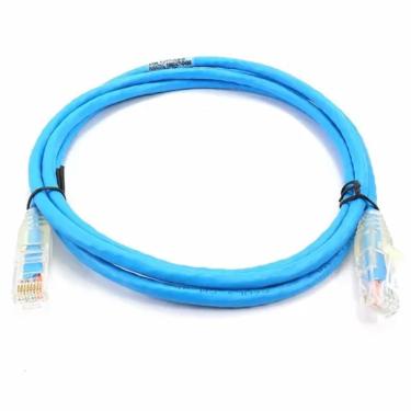 Imagem de Patch Cord Cat6 Amp 1,5 Metros Azul - 5 Feet Slim Tyco