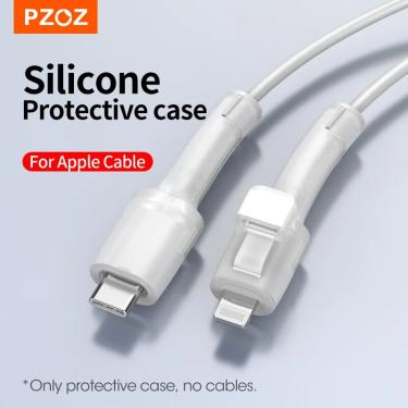 Imagem de Pzoz pd cabo protetor para apple iphone 14 plus 13 12 mini pro max carregador typec original cabo