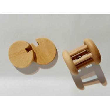 Imagem de Kit Montessori para bebês Discos Interconectados e Chocalho de rolar -