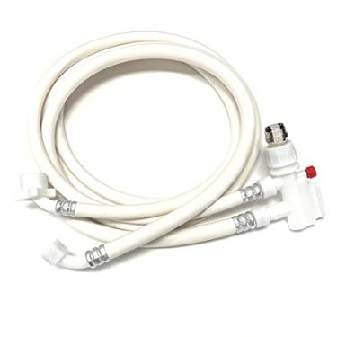 Imagem de Kit de mangueira de drenagem e enchimento para lava-louças Shark Industrial de 1,8 m com adaptador de torneira para todas as principais marcas (6)