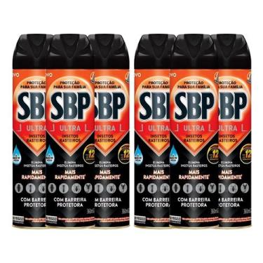 Imagem de Kit 6 Multi-inseticidas Insetos Rasteiros Ultra Sbp 360ml - Reckitt