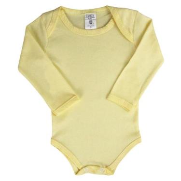 Imagem de Body Liso Bebê Manga Longa Ribana Roupa De Bebê Inverno - Taya Baby, C