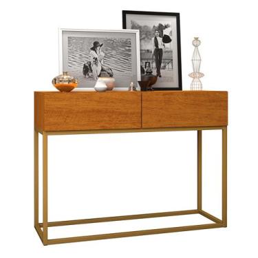 Imagem de Aparador Eros 90cm  Naturale Estilo Industrial - LCN Moveis, Naturale/