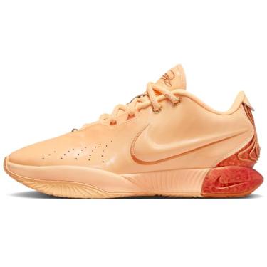 Imagem de Nike Tênis De Basquete Lebron Xxi (Fv2345-800, Melon Tint/Metallic Red Bronze/Monarch) Tamanho 7.5